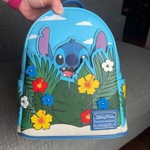 Loungefly Disney Parks Stitch Floral Backpack